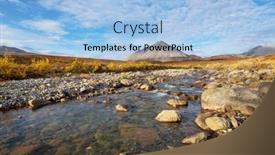  Presentation with tundra - Presentation enhanced with tundra-landscapes-above-arctic-circle background and a light blue colored foreground