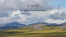  Presentation with tundra - Presentation theme having tundra-landscapes-above-arctic-circle background and a light gray colored foreground
