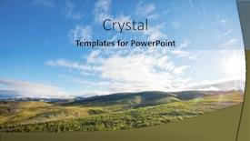  Presentation with tundra - PPT theme with tundra-landscapes-above-arctic-circle background and a light blue colored foreground