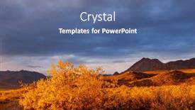  Presentation with beautiful landscapes - Slide set having tundra-landscapes-above-arctic-circle background and a  colored foreground