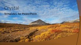  Presentation with beautiful landscapes - Presentation enhanced with tundra-landscapes-above-arctic-circle background and a  colored foreground