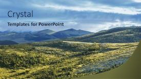  Presentation with tundra - Slides enhanced with tundra-landscapes-above-arctic-circle background and a light blue colored foreground