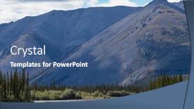  Presentation with tundra - Presentation theme enhanced with tundra-landscapes-above-arctic-circle background and a ocean colored foreground