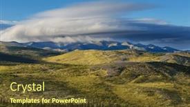  Presentation with tundra - PPT layouts having tundra-landscapes-above-arctic-circle background and a tawny brown colored foreground