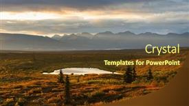  Presentation with tundra - PPT theme with tundra-landscapes-above-arctic-circle background and a  colored foreground