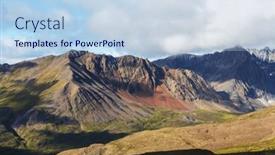  Presentation with beautiful landscapes - Slide set with tundra-landscapes-above-arctic-circle background and a  colored foreground