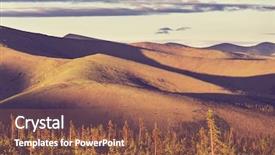  Presentation with circle graph for elementary - PPT theme having tundra landscapes above arctic circle background and a  colored foreground