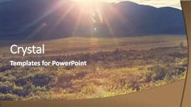  Presentation with tundra - Theme having tundra landscapes above arctic circle background and a violet colored foreground