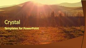  Presentation with tundra - Presentation featuring tundra landscapes above arctic circle background and a  colored foreground