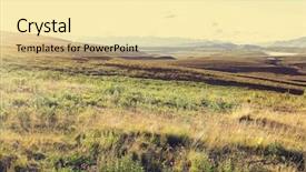  Presentation with tundra - Presentation featuring tundra landscapes above arctic circle background and a blonde colored foreground