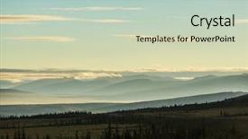  Presentation with tundra - Amazing theme having tundra landscapes above arctic circle backdrop and a soft green colored foreground