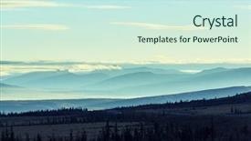  Presentation with tundra - Cool new theme with tundra landscapes above arctic circle backdrop and a cool aqua colored foreground