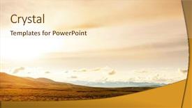  Presentation with tundra - Audience pleasing slide deck consisting of tundra landscapes above arctic circle backdrop and a lemonade colored foreground