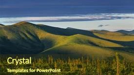  Presentation with tundra - Colorful slide set enhanced with tundra landscapes above arctic circle backdrop and a tawny brown colored foreground