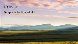  Presentation with tundra - Beautiful slide set featuring tundra-of-alaska backdrop and a lemonade colored foreground