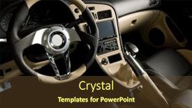  Presentation with luxury car - PPT layouts consisting of tuned-sport-car-luxury-leather background and a tawny brown colored foreground