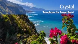  Presentation with coast - Cool new presentation with tourism tunisie - flowers on coast in boaventura backdrop and a teal colored foreground