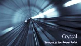  Presentation with blur - Colorful slides enhanced with tunnel-abstract-with-motion-blur backdrop and a tawny brown colored foreground