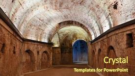  Presentation with gold mine tunnel gold mining - Amazing presentation design having tunnel and barricade in lucca backdrop and a tawny brown colored foreground