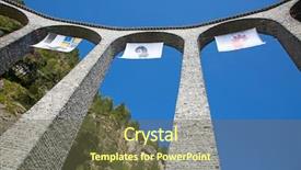  Presentation with winter in the swiss alps - Colorful slide deck enhanced with tunnel engineering - famous landwasser viaduct nearby filisur backdrop and a tawny brown colored foreground