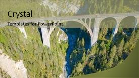  Presentation with end on the line - Cool new theme with tunnel engineering - famous wiesener viaduct backdrop and a mint green colored foreground