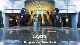  Presentation with metro rail tunnels - Cool new presentation with tunnel free - tunnesl and escalator in moscow backdrop and a ocean colored foreground