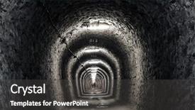  Presentation with tunnel - Slide deck with tunnel of life background and a dark gray colored foreground