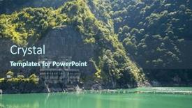  Presentation with tunnel - Presentation theme featuring tunnel-type-deep-water-intake background and a ocean colored foreground