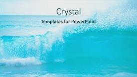  Presentation with tunnel - Slide deck consisting of tunnel wave background and a sky blue colored foreground