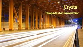  Presentation with tunnel - Audience pleasing theme consisting of tunnel with car light backdrop and a tawny brown colored foreground