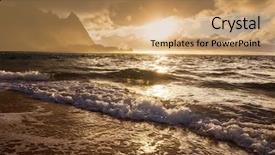  Presentation with kauai hawaii - Presentation theme having tunneling - beautiful scene in tunnels beach background and a coral colored foreground