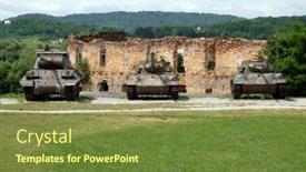  Presentation with independence - Beautiful PPT theme featuring turanj-croatia-june-11-military backdrop and a tawny brown colored foreground