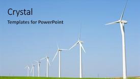 Presentation with windmills - Audience pleasing PPT layouts consisting of turbinas - windmills for electric power production backdrop and a  colored foreground