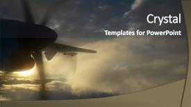  Presentation with propeller - Amazing slide set having turbine and propeller backdrop and a dark gray colored foreground