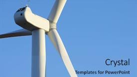  Presentation with blade - Audience pleasing presentation design consisting of turbine blade - foreground of the top backdrop and a  colored foreground