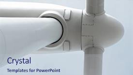  Presentation with power - Slide deck consisting of turbine blade - windmill for electric power production background and a lemonade colored foreground