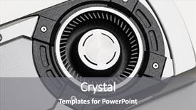  Presentation with graphic - Slides enhanced with turbo fan of graphic card background and a gray colored foreground