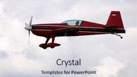  Presentation with classical - Colorful PPT theme enhanced with turboprop aircraft - classical propjet in the air backdrop and a light gray colored foreground
