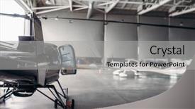  Presentation with airline - Beautiful theme featuring turboprop aircraft - private airline air park backdrop and a light gray colored foreground