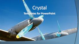  Presentation with aircraft - Colorful PPT layouts enhanced with turboprop aircraft - wing and engines backdrop and a teal colored foreground