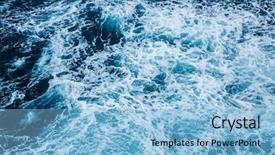  Presentation with sailing ship - Cool new presentation with turbulence - rapid sea while sailing ship backdrop and a light blue colored foreground