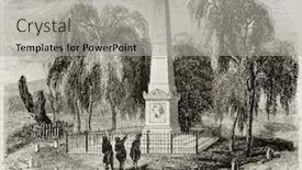  Presentation with old - Cool new theme with turenne-tomb-old-illustration-created backdrop and a light gray colored foreground