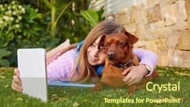  Presentation with selfie - Amazing slide set having turf - blond kid girl selfie photo backdrop and a tawny brown colored foreground