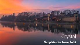  Presentation with poe - Theme enhanced with turin-italy-at-borgo-medievale background and a tawny brown colored foreground