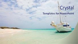  Presentation with sail - Colorful PPT theme enhanced with turk - beautiful exotic coast and luxury backdrop and a  colored foreground