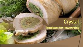  Presentation with roll - Beautiful presentation featuring turkey roll filled backdrop and a coral colored foreground