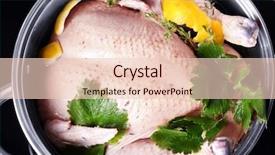  Presentation with cooking oils - Beautiful slides featuring turkey soaked in flavored brine backdrop and a  colored foreground