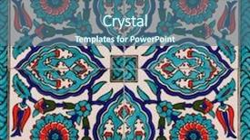  Presentation with tile - Colorful slides enhanced with turkish artistic wall tile backdrop and a ocean colored foreground