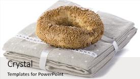  Presentation with bagel - Presentation having turkish-bagel-called-simit-consumed background and a light gray colored foreground