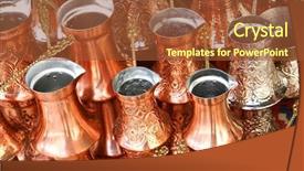  Presentation with turkish - Beautiful presentation featuring turkish coffee pots backdrop and a red colored foreground